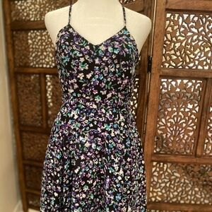 Express floral skater dress with spaghetti straps, Size 4